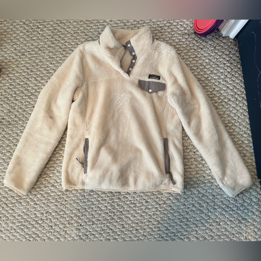 L.L. Bean Cream Pullover